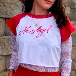 No angel crop tee